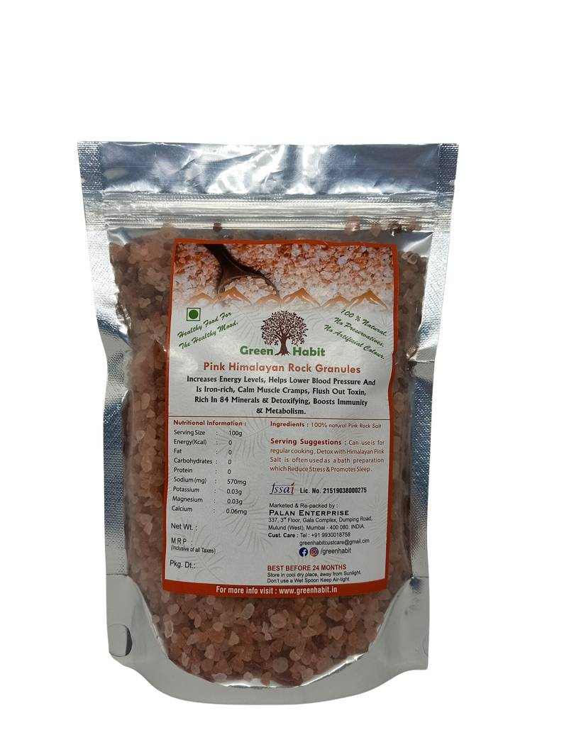 Green Habit Himalayan Rock Salt Granules - Green Habit